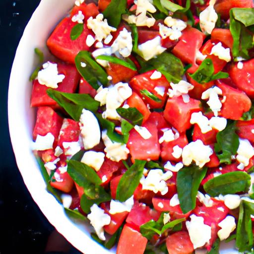 Refreshing Watermelon & Feta Salad with Zesty Fresh Mint