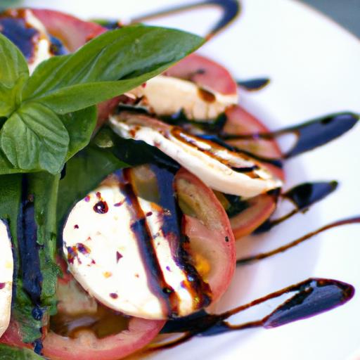 Timeless Caprese Salad‍ with a Zesty Balsamic Glaze