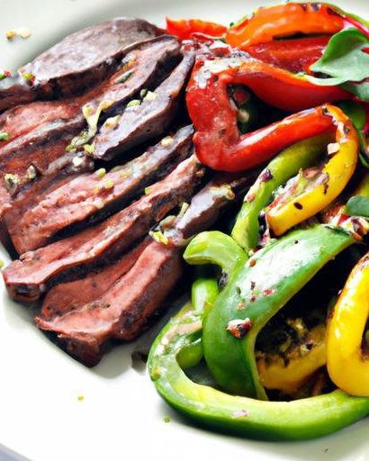 Savor Grilled Flank Steak Paired with Zesty Avocado Salsa